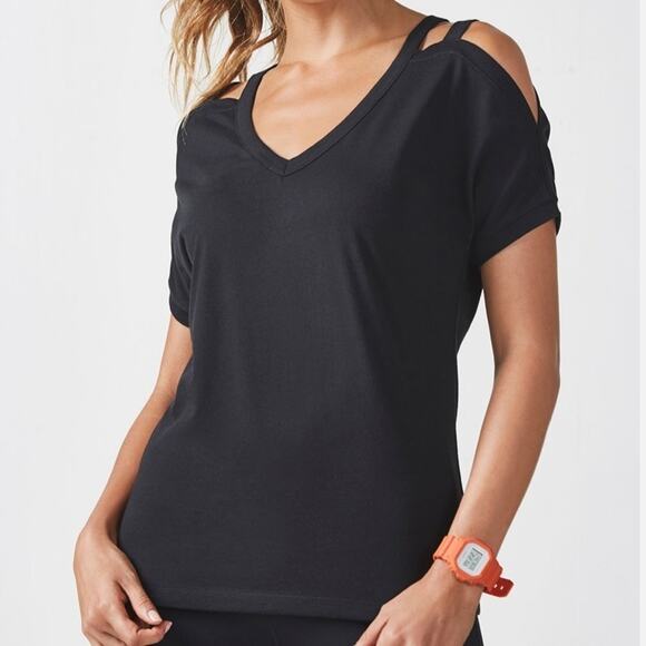 Fabletics‎ Black Britta Tee XS Size 4 - Picture 1 of 13